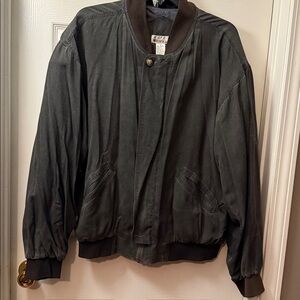 Dark Gray Bomber Jacket